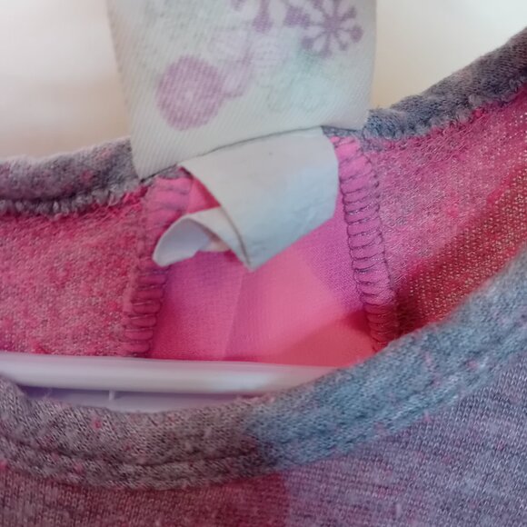 Y2K Kiddo Hearts Neon Sequin Mesh Back Crop Half Sleeve Top Mcbling Approx L - Picture 10 of 12